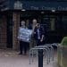 Heathrow three outside court drones