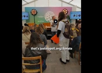 Just Stop Oil just exposed the greenwashing at Earth Fest for all the world to see