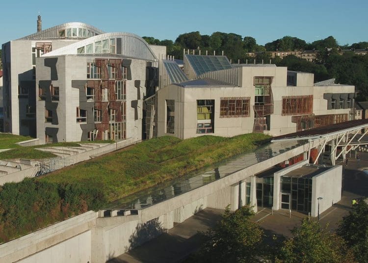 Scotland net zero parliament building