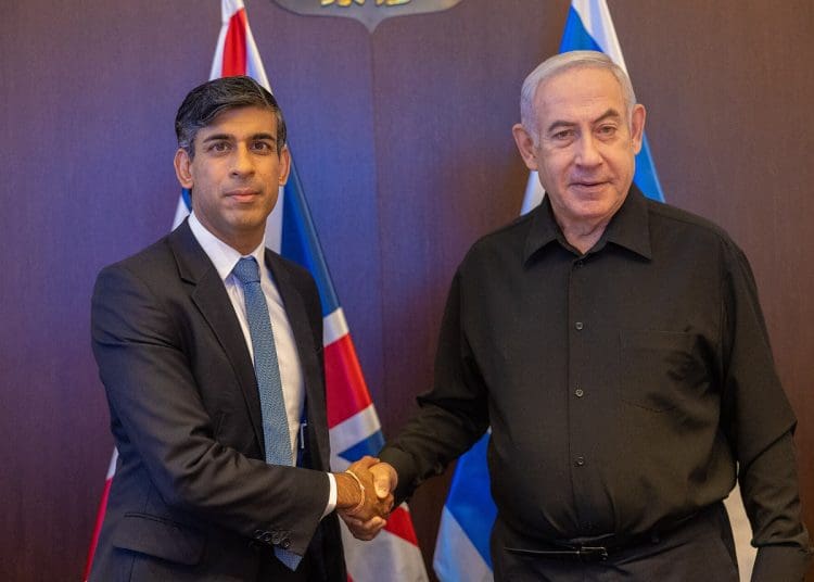 Rishi Sunak and Benjamin Netanyahu Israel