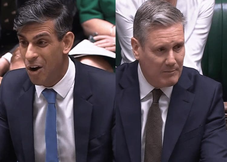 Sunak and Starmer at PMQs Corbyn