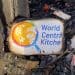 World Central Kitchen burned out logo in Israel