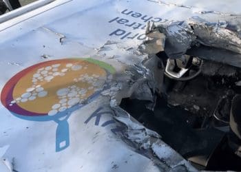 World Central Kitchen vehicle that was bombed by Israel