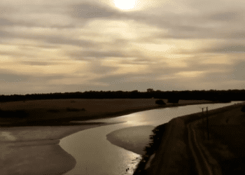 A river at sunset water public ownership Transform