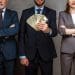 Bankers holding money bankers bonuses