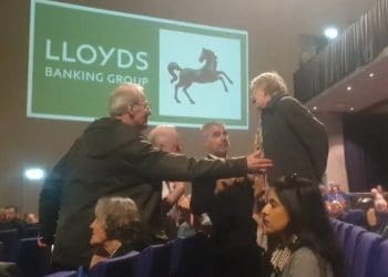 Lloyds AGM protests climate Palestine