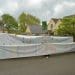 Naming the Dead banners outside David Cameron's private gates Israel