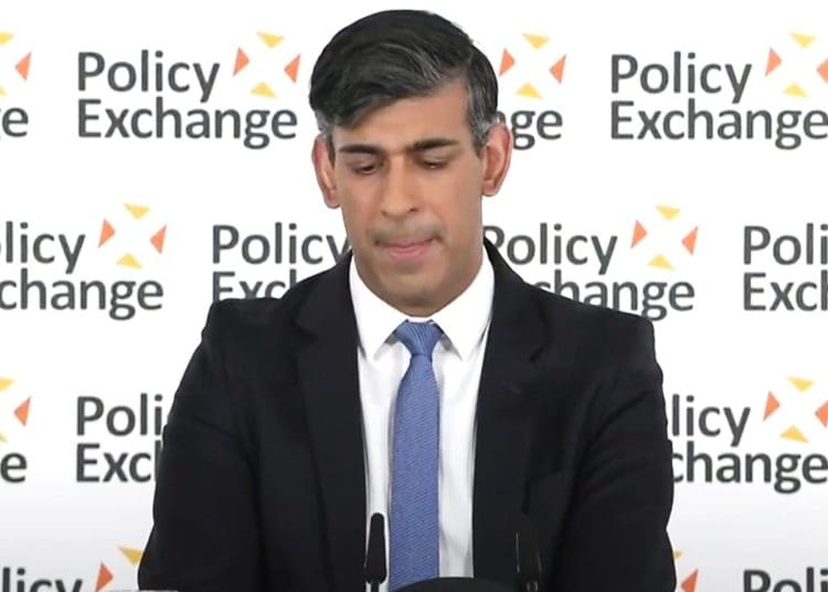 Rishi Sunak looking down healthy life expectancy disposable income