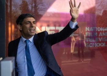 Rishi sunak waving goodbye general election