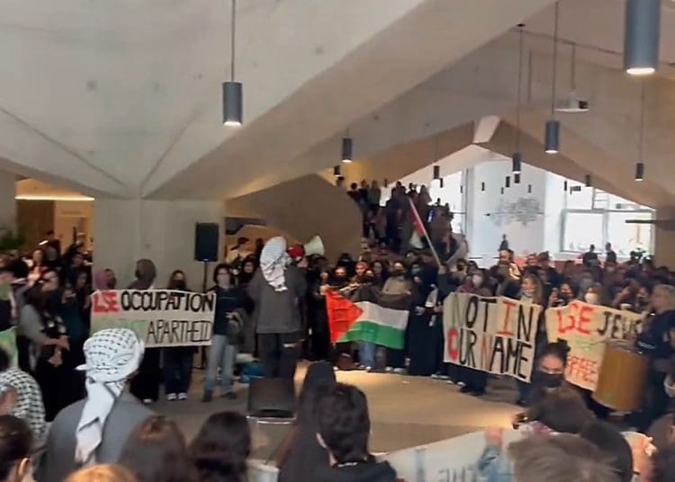 Students occupying LSE over Israel climate crisis LSE protests