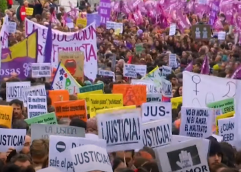 Protest on violence against women VAWG EU