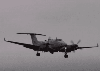 RAF Shadow R1 UK spy plane preparing to land Israel Gaza