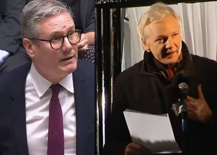 PMQs Starmer Assange whistleblowers