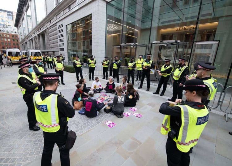 Extinction Rebellion JPMorgan