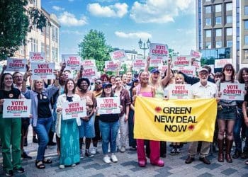 Corbyn, Mikaela Loach and canvassers