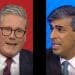 Starmer and Sunak at the Sky News leader's special Labour general election