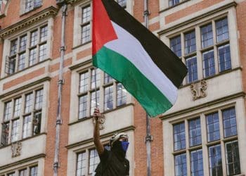 LSE Palestine flag