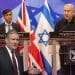 Starmer, Sunak and Netenyahu Israel
