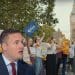 Junior doctors striking with placards near Westminster, with Big Ben in the background. Wes Streeting in front Labour junior doctors