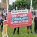 free school meals for all protest parliament