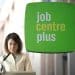 Liz Kendall with a job centre plus sign behind her DWP PIP benefits