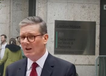 Department for Work and Pensions (DWP) Caxton House and Keir Starmer DWP benefits