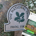 National Trust signpost among leaves. Restore Trust logo superimposed over the image. A screenshot of the Restore Trust ad calling for National Trust members to complete a survey.