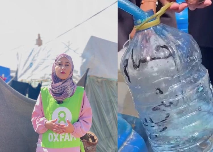 Oxfam water Gaza