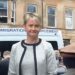 Protesters block an immigration enforcement van. A smiling home secretary Yvette Cooper Labour
