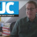 Jonathan Freedland and the Jewish Chonicle logo
