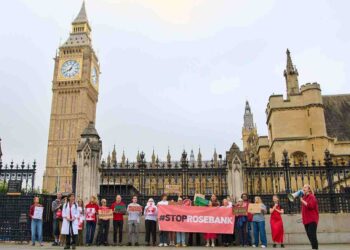 Stop Rosebank Labour protest parliament