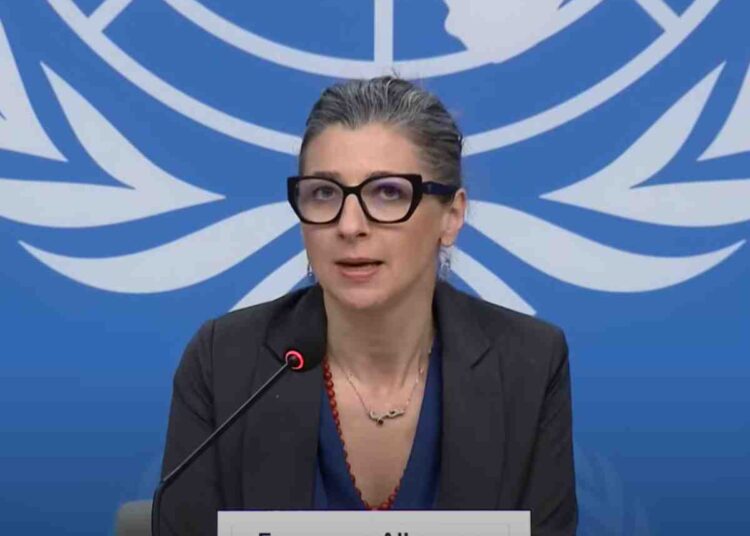 Francesca Albanese UN Israel