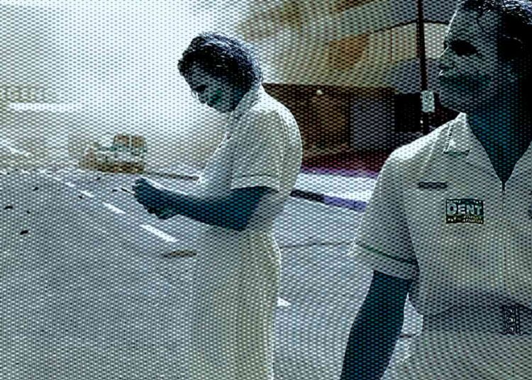 ME/CFS Long Covid fog an image of the Joker from Batman blowing up a hospital