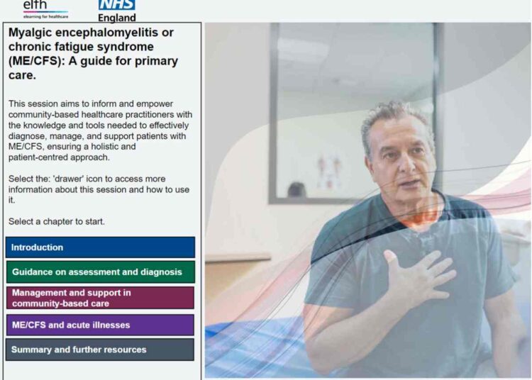 ME/CFS elearning module NHS