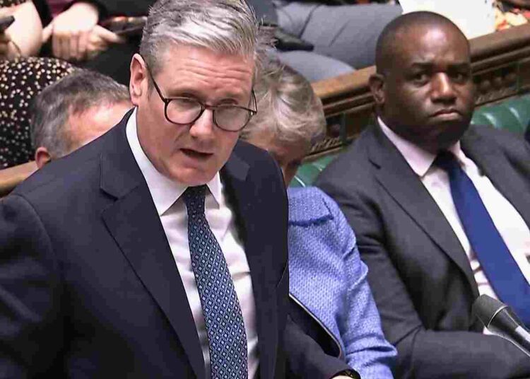 Starmer PMQs Israel