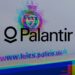 Leicestershire Police logo and web address on a police van. Palantir's logo NHS