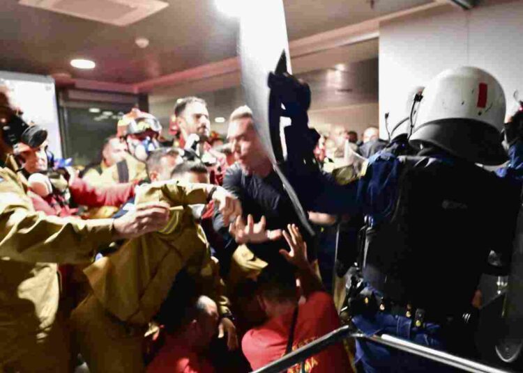 Greek firefighters