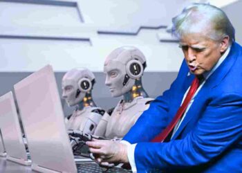 Trump bots election Harris