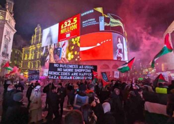 Youth Demand hit the West End, causing rush hour chaos at Piccadilly Circus