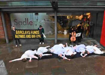 Swan Lake Sadler's Wells protest