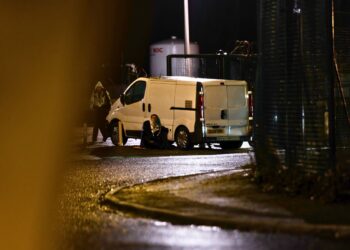 Palestine Action smash a van into the gate of Teledyne