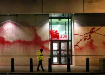 Palestine Action has targeted the BBC again over its complicity with Israel's genocide in Gaza