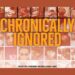 Chronically Ill - Chronically Ignored poster. Thumbnails photos in red of chronically ill patients, with the film title in orange overlayed. Text at the bottom in black reads: "A film by Sibylle Dahrendorf and Daniela Schmidt-Langels" ME/CFS
