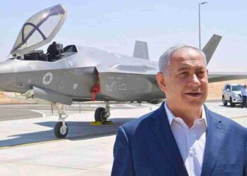 F-35 jet and Netanyahu
