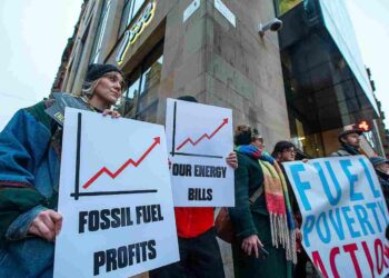 Protests over the energy price cap in Scotland