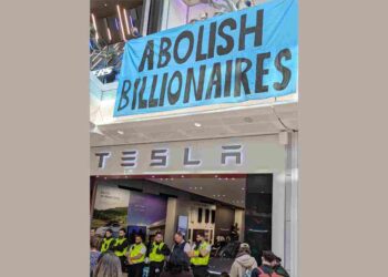 Tesla showroom in London occupied by activists in clear message to Elon Musk