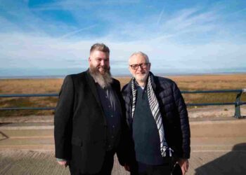 Sean Halsall and Jeremy Corbyn