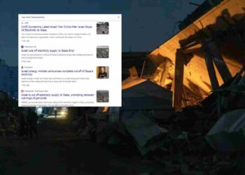 Israel Gaza electricity MSM