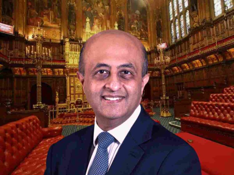Jitesh Gadhia, otherwise known as baron Gadhia, sits in the House of Lords NHS lobbying