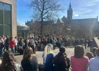 Glasgow university protest over Israel Palestine